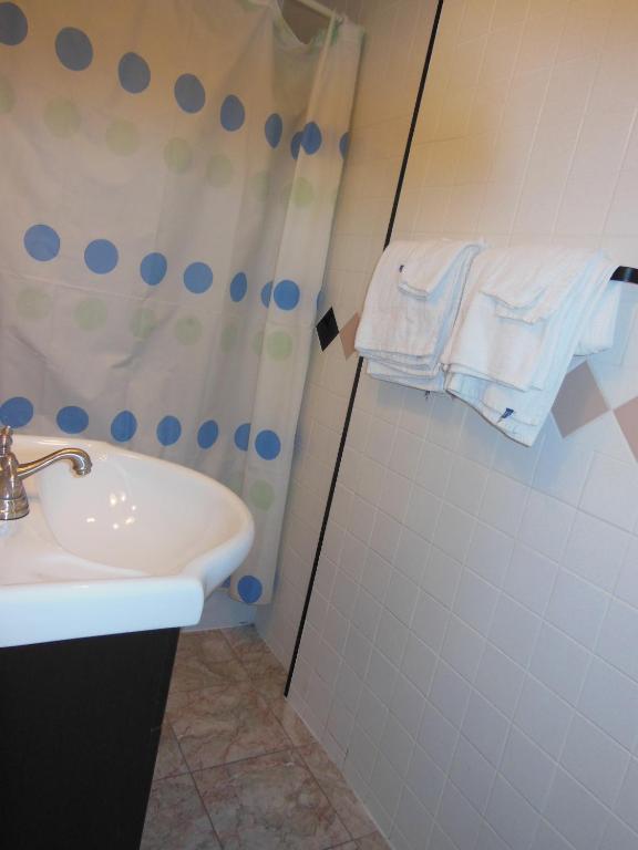 Koupelna v ubytování Motel Pierre