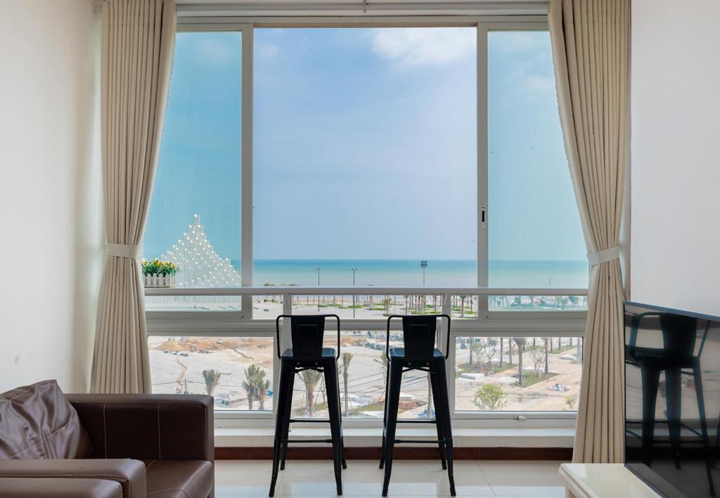 En generel havudsigt eller havudsigten taget fra lejligheden