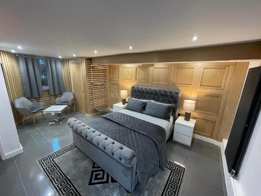 Posezení v ubytování Hendham House