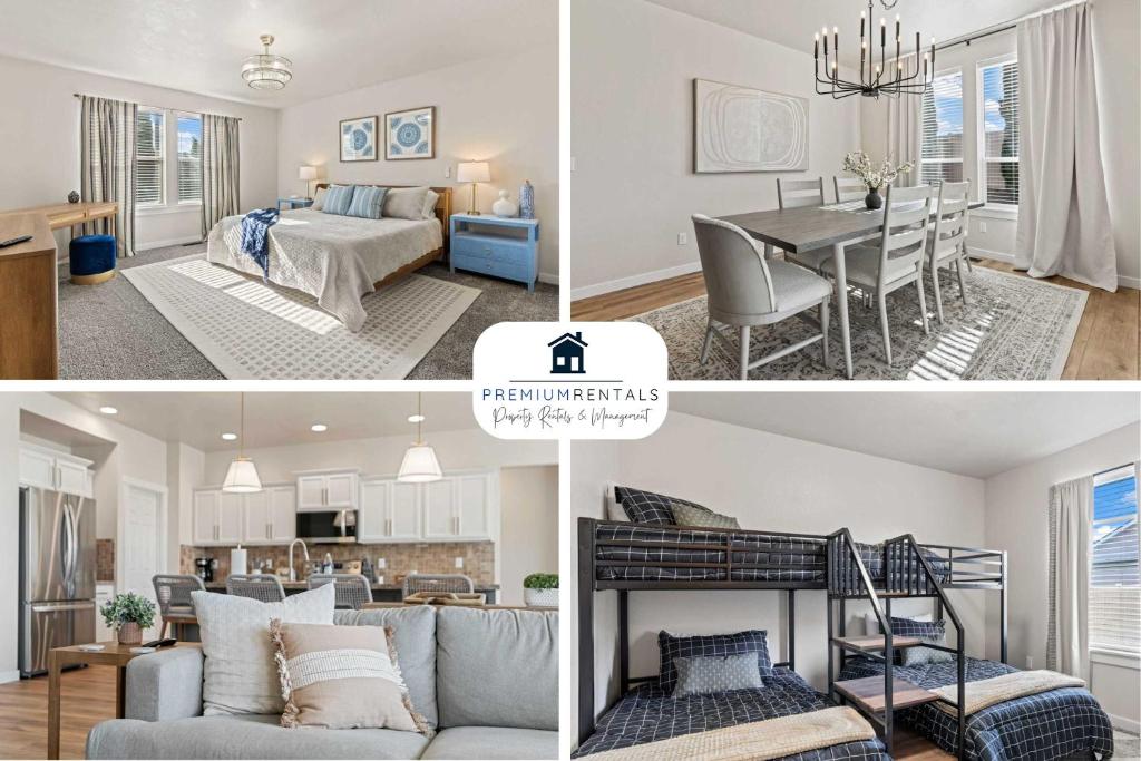 Χώρος καθιστικού στο 4BR Retreat With Hot Tub Greenbelt Pond Sleeps 12