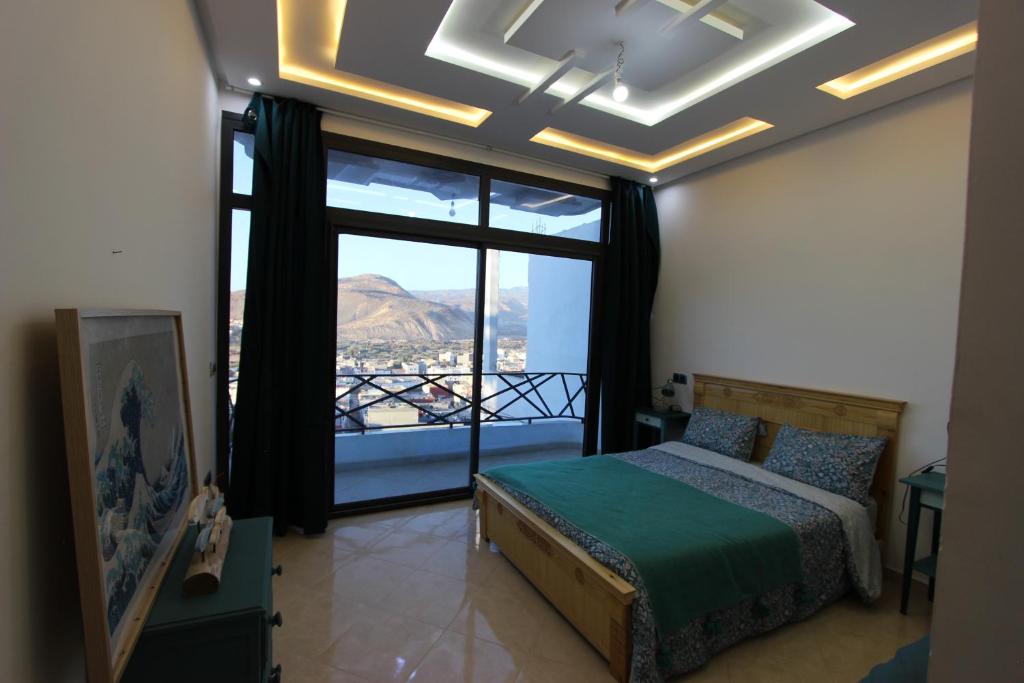 Agadir Funky Chill Guesthouse Surf, Horse, Music adventures - Tweepersoonskamer Met Uitzicht Op Zee