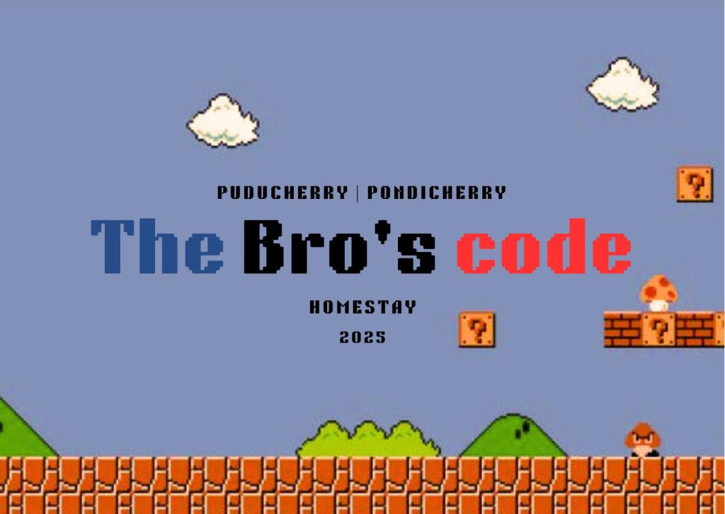 a video game poster for the bros code at The Bro's code in Puducherry