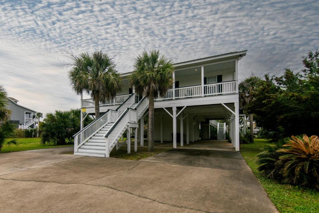 Bygningen som feriehuset ligger i