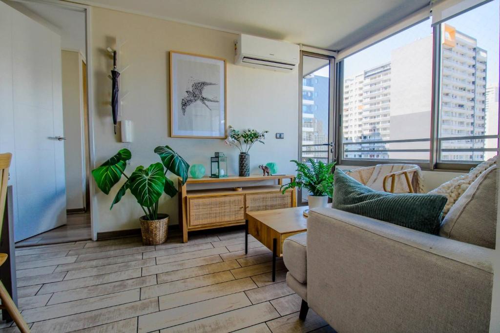 O zonă de relaxare la 2D 2B, hasta 4 personas, Vista cordillera, Parking, AC & Calefacción