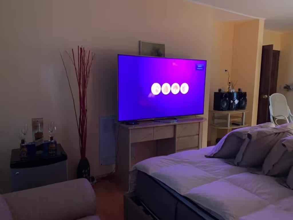 Un televizor și/sau centru de divertisment la Alojamiento Luisito