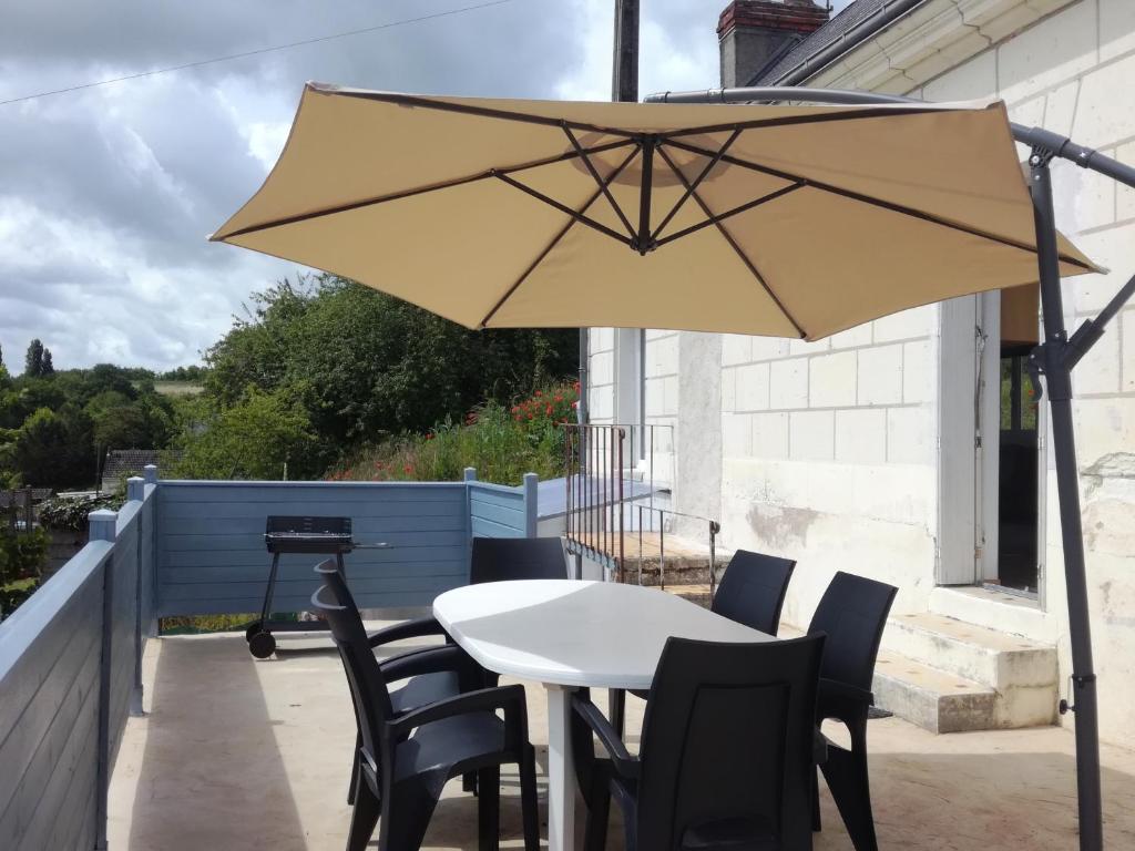 Balkón nebo terasa v ubytování Ma Maison Vigneronne