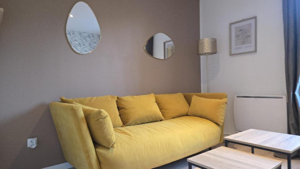 Χώρος καθιστικού στο L'ALPETTE maison 3 pièces 2 chambres