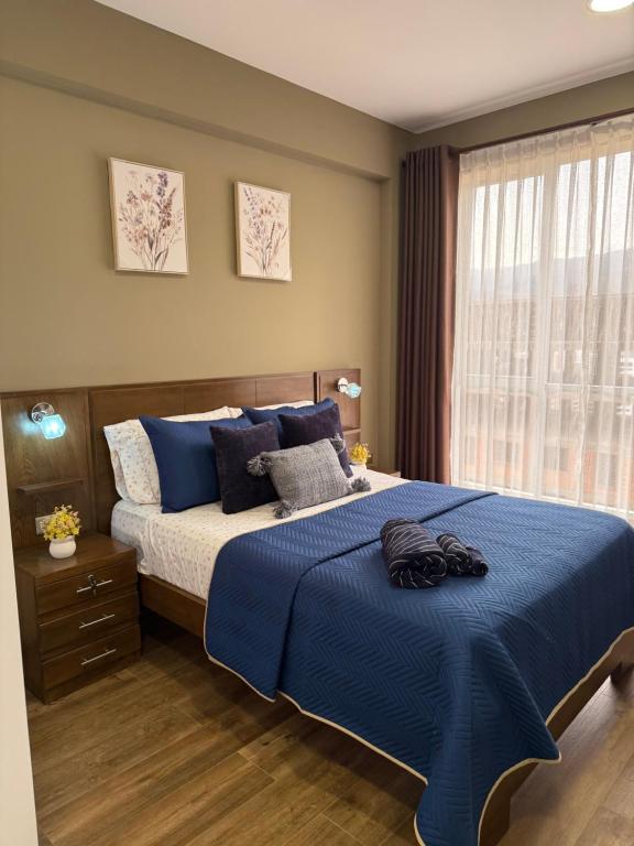 Postel nebo postele na pokoji v ubytování El departamento de Verito