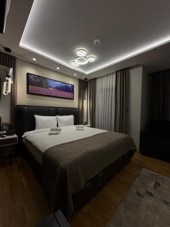 Postel nebo postele na pokoji v ubytování Vila Golija Peak Suites