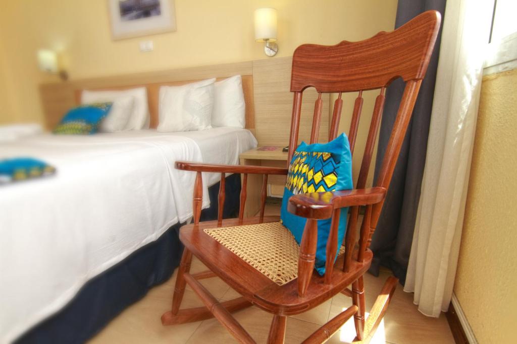 Postel nebo postele na pokoji v ubytování Hotel Santa Maria