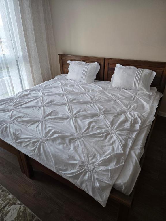 Postel nebo postele na pokoji v ubytování Sweet place