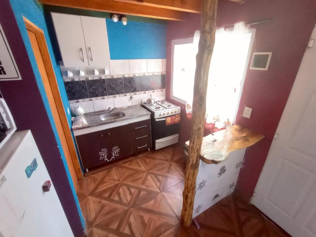 Kuchyň nebo kuchyňský kout v ubytování Rucalaf