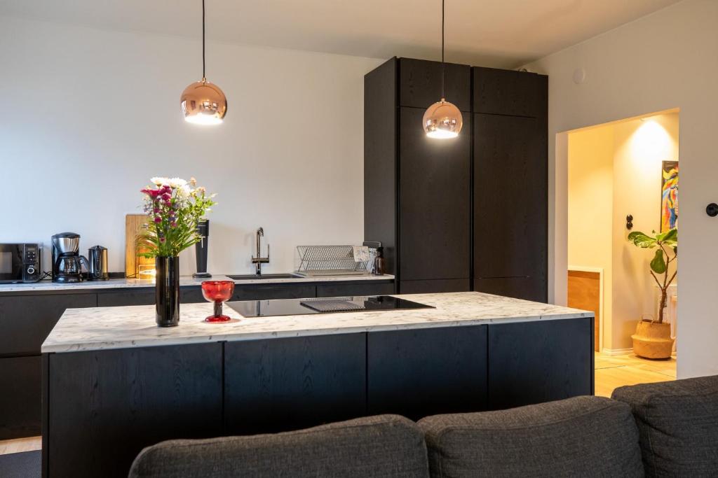 Η κουζίνα ή μικρή κουζίνα στο Tilava saunallinen kolmio