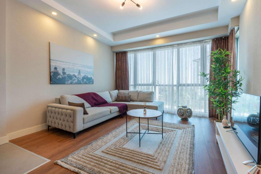 Χώρος καθιστικού στο Luxury Residence in Sirius Town Pool & Spa