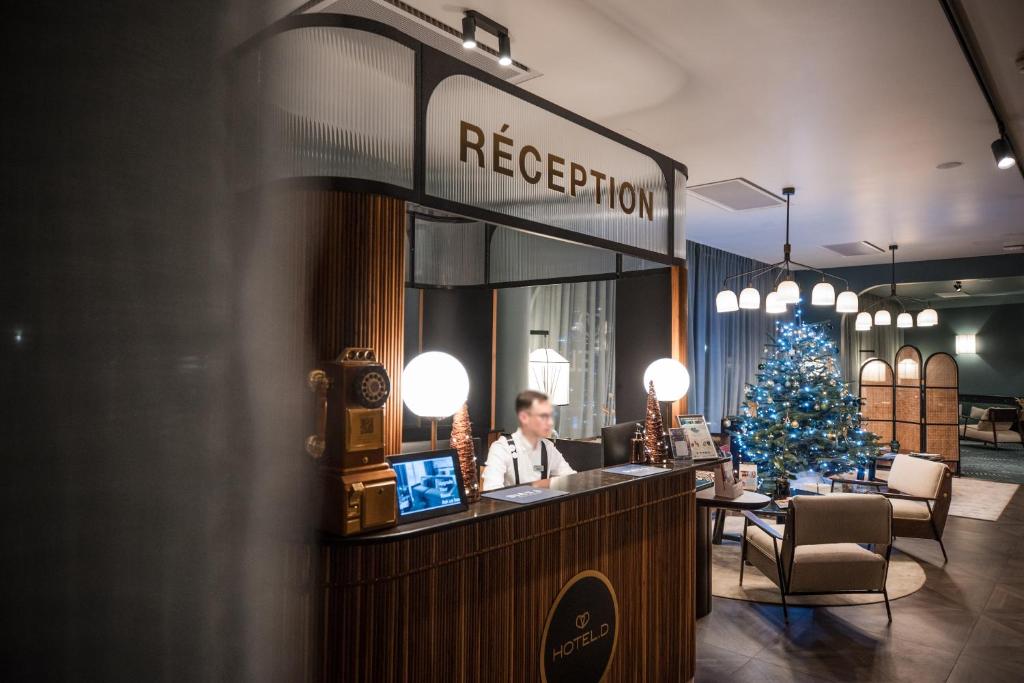 Vstupní hala nebo recepce v ubytování Hotel D Bulle - La Gruyère