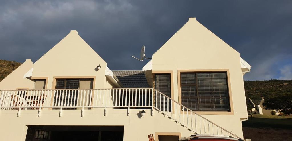 Bygningen som feriehuset ligger i