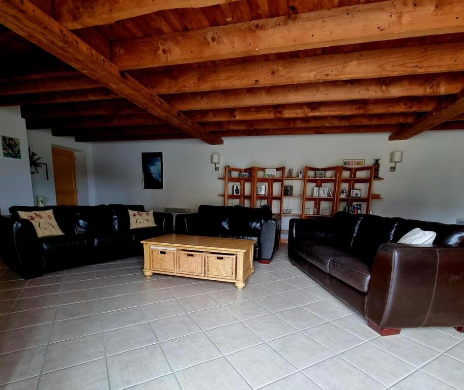 Posezení v ubytování Gîte spacieux