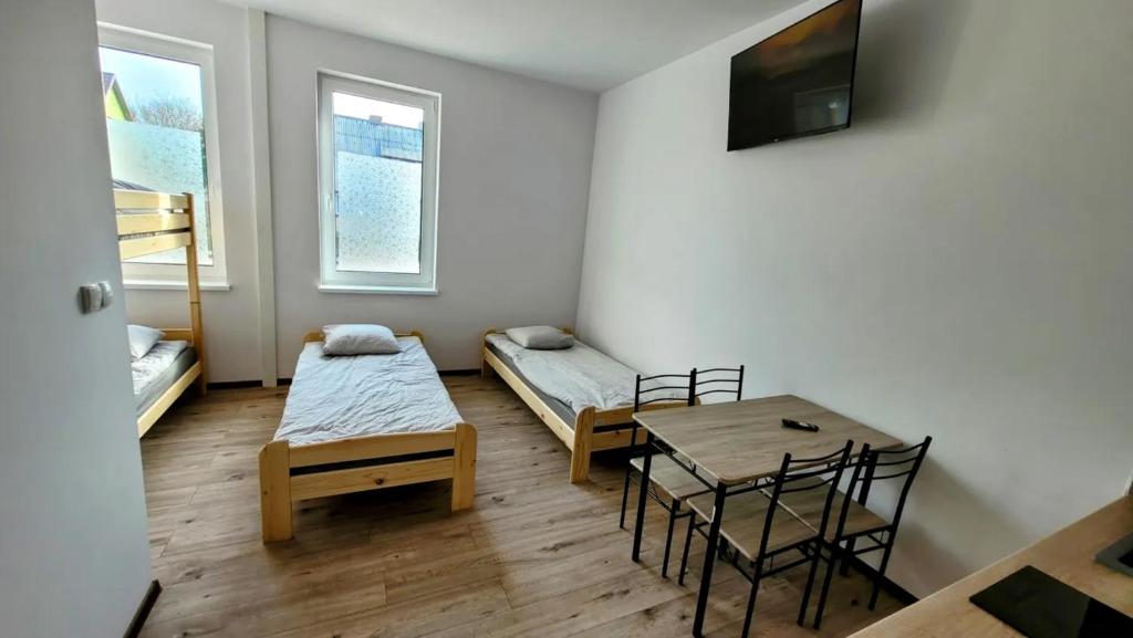 TV a/nebo společenská místnost v ubytování Golenicka Przystań Golenice 73a