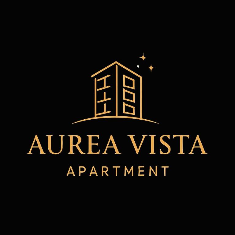 a logo for an america vista apartment at Aurea Vista in Kupres