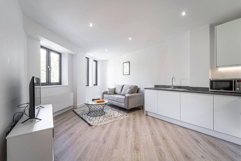 Køkken eller tekøkken på Chic studio in Solihull Centre, NEC