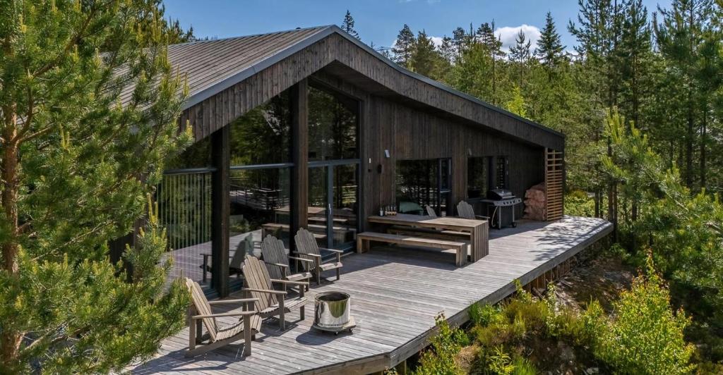 Κήπος έξω από το Cabin With Sauna At The Foot Of Lifjell