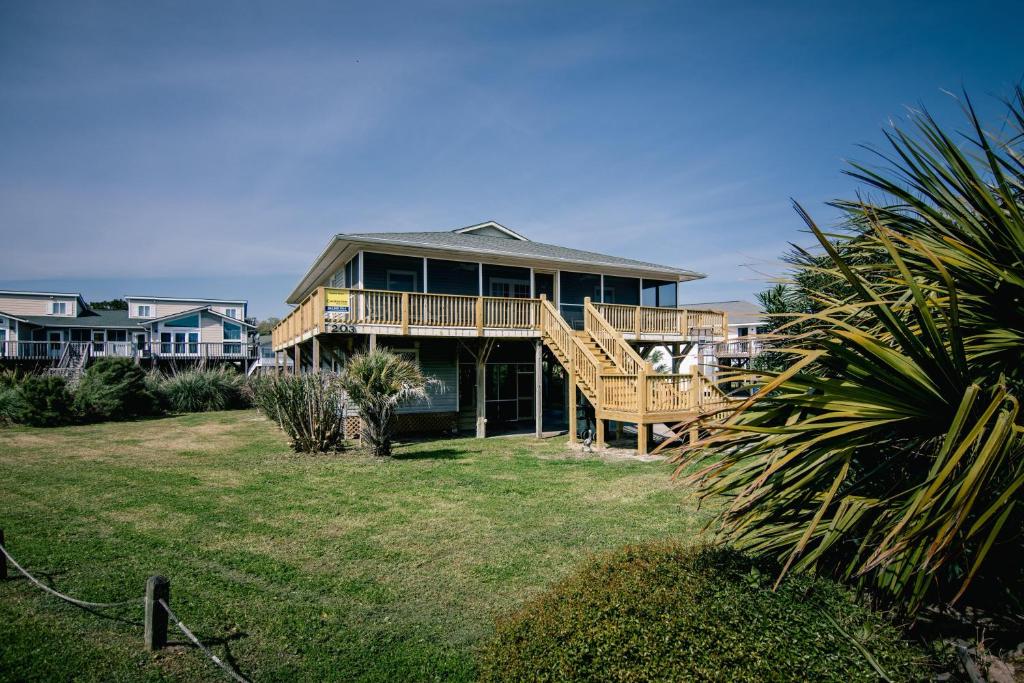 Bygningen som feriehuset ligger i