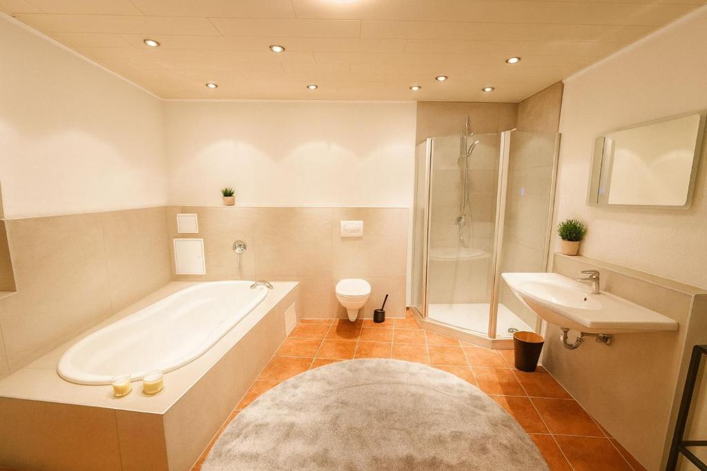 Un baño de Gemütliches Wohnen in St Leon Rot