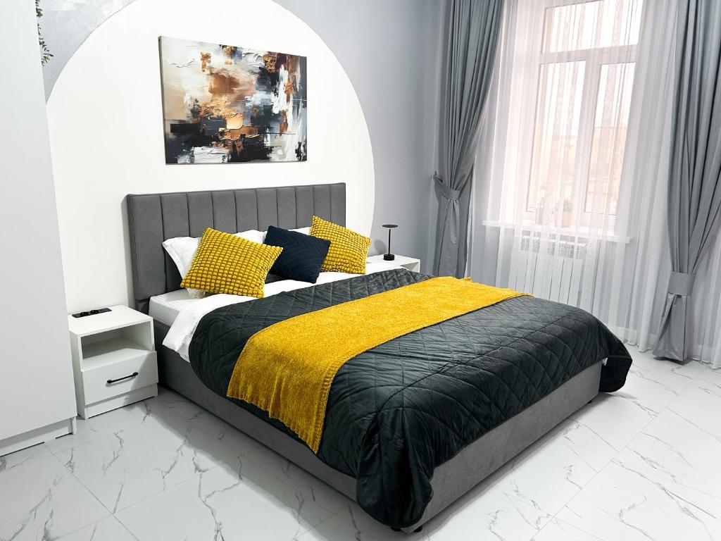 Postel nebo postele na pokoji v ubytování New hotel BEKARYS