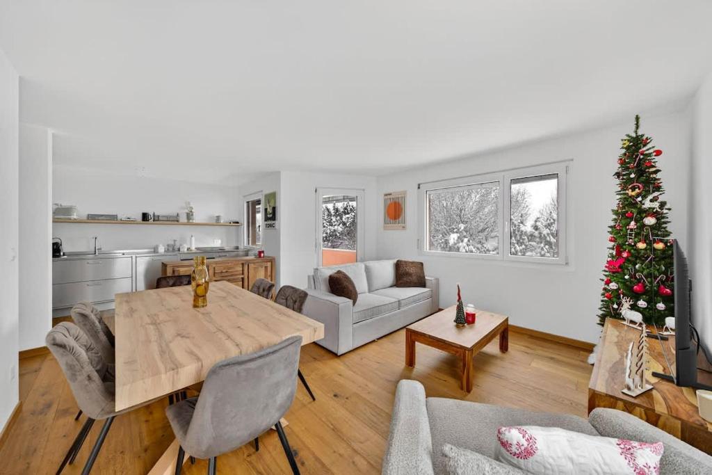 Χώρος καθιστικού στο Emotional House in St Moritz Cresta BoB