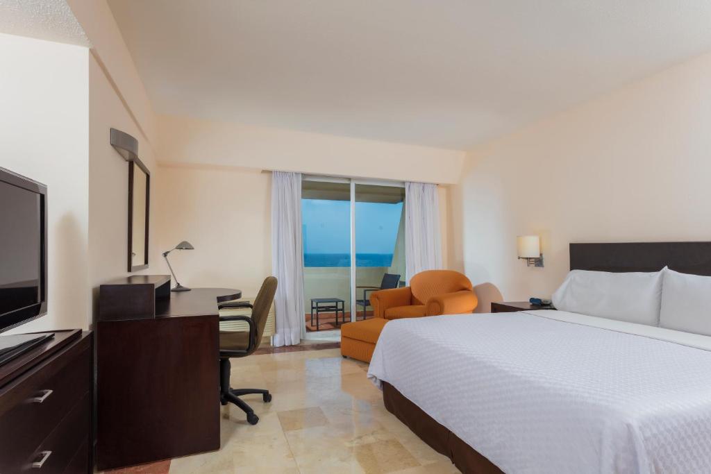 Fiesta Inn Veracruz Boca Del Rio - Habitación Deluxe, Frente Al Mar, 1 King