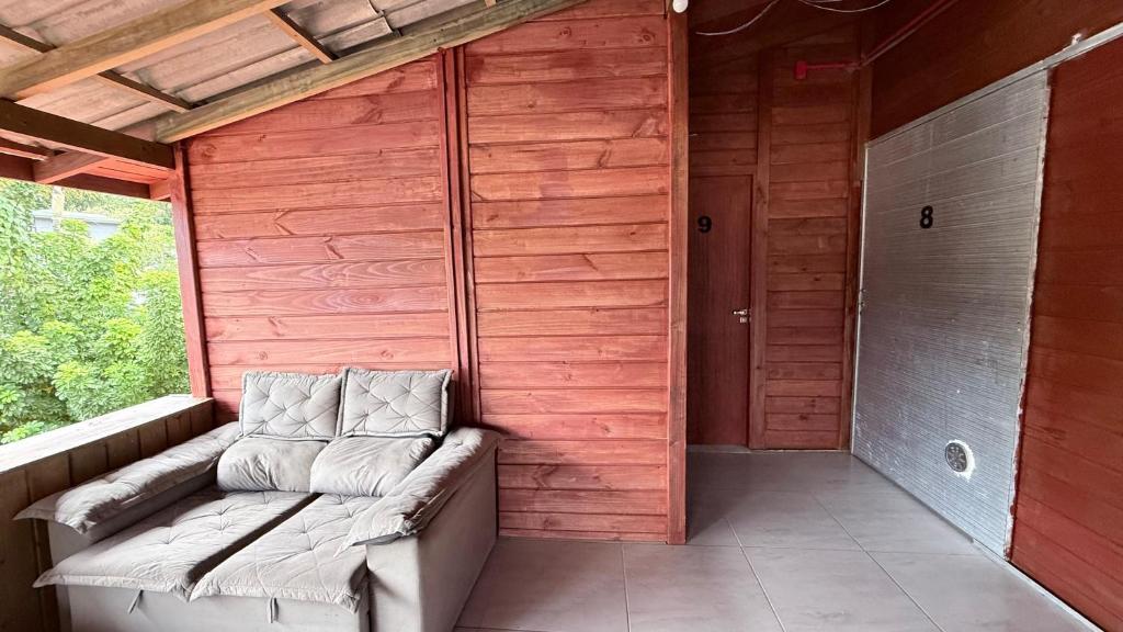 Ein Sitzbereich in der Unterkunft Hospedaria Oceania