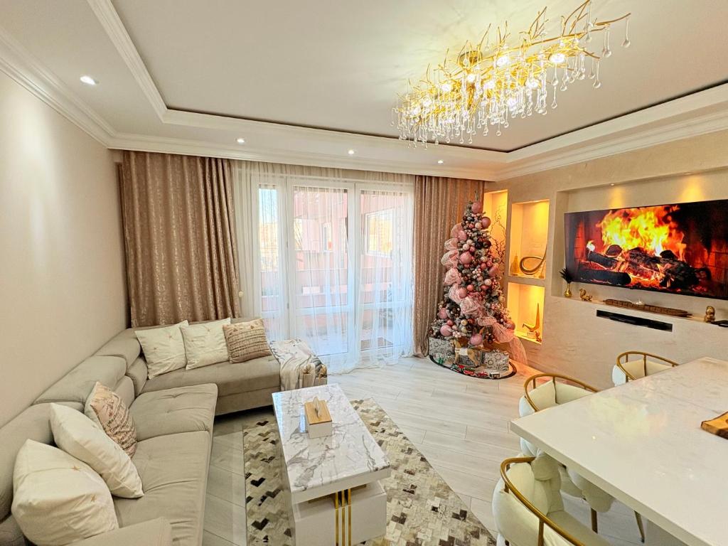 Χώρος καθιστικού στο Agape la maison de l amour