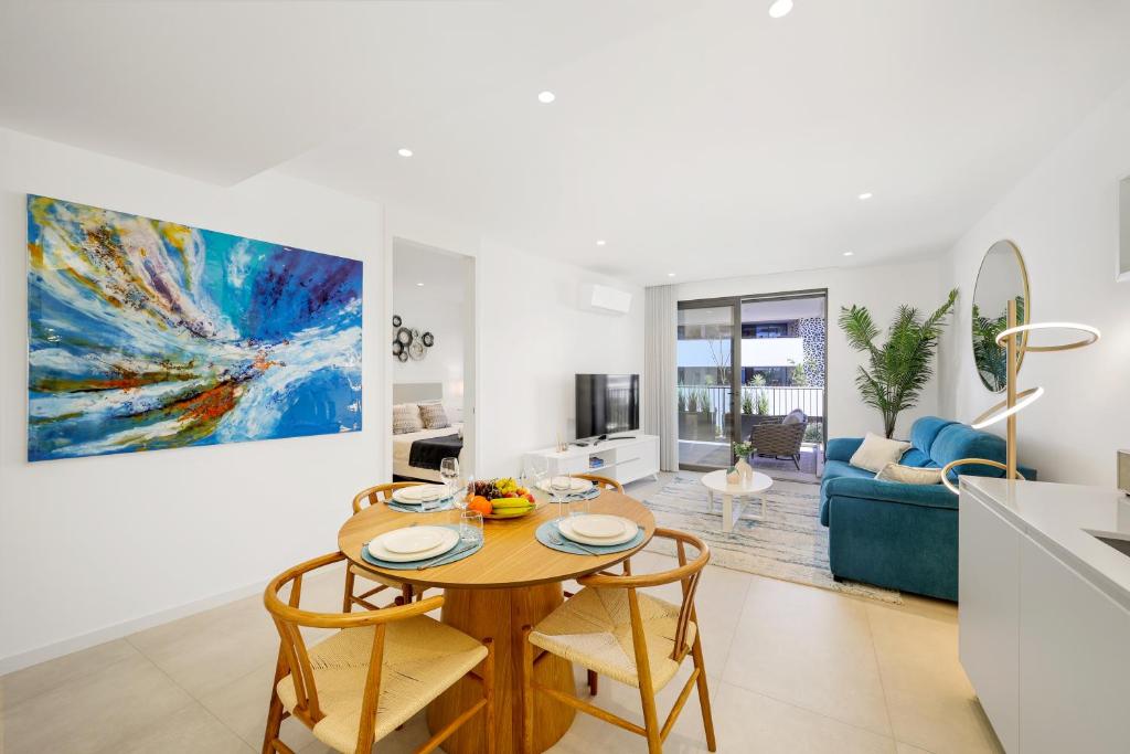 Et tv og/eller underholdning på Sea & The City Luxury Apartment - Lagos