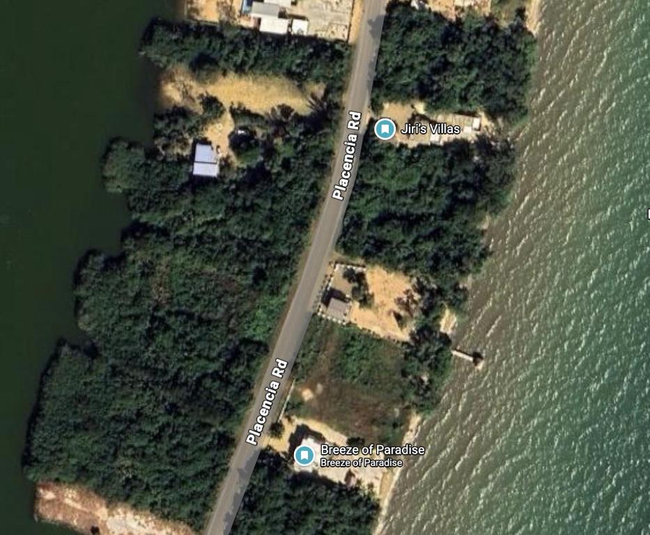 珀拉什奇亚Casa Palma的水中岛屿的鸟瞰图