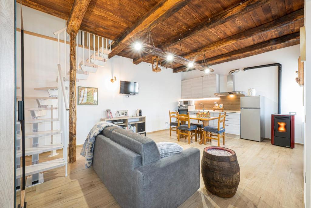 Kuchyň nebo kuchyňský kout v ubytování Casa Vacanze Cá Andriöi