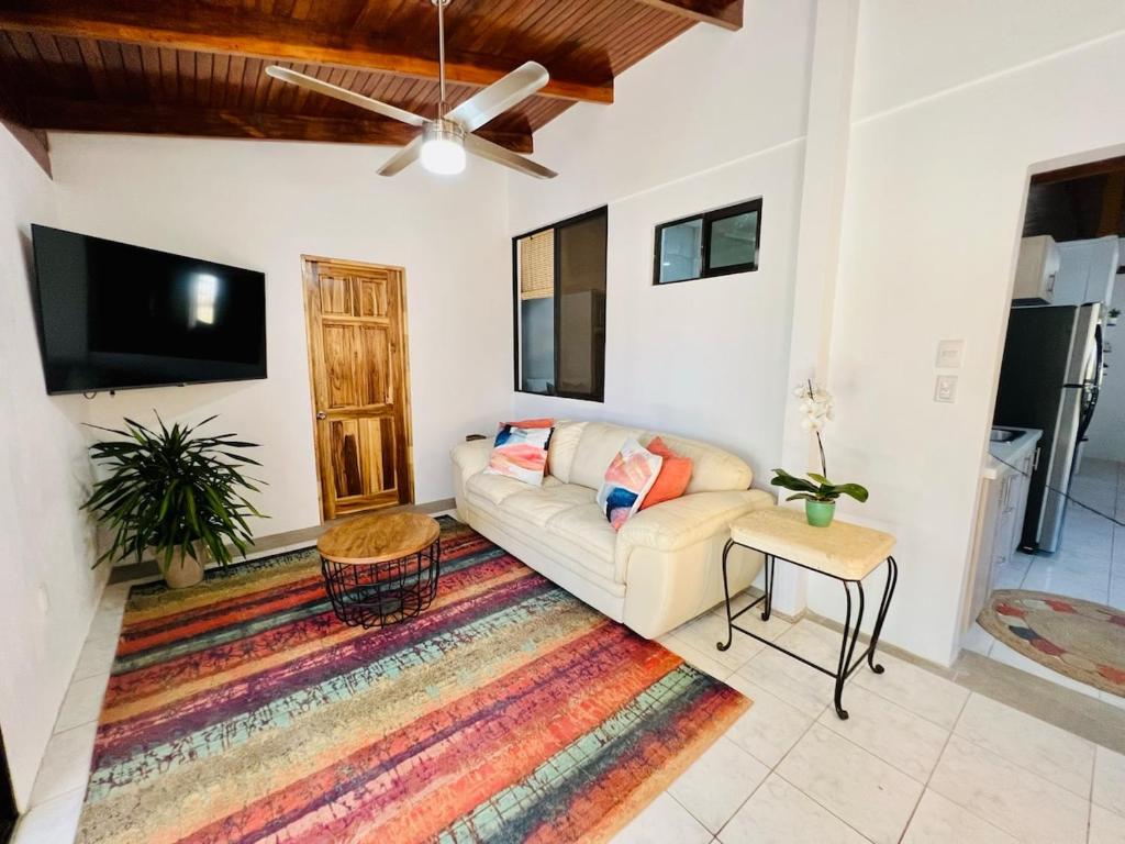 Μια τηλεόραση ή/και κέντρο ψυχαγωγίας στο El Papagayo Verde 5 min walk to the beach and downtown