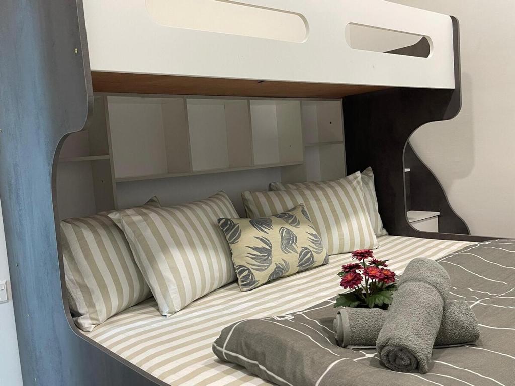 Кровать или кровати в номере New Bt Kawan X1 Studio Suite Ikea UOWKDU Stadium