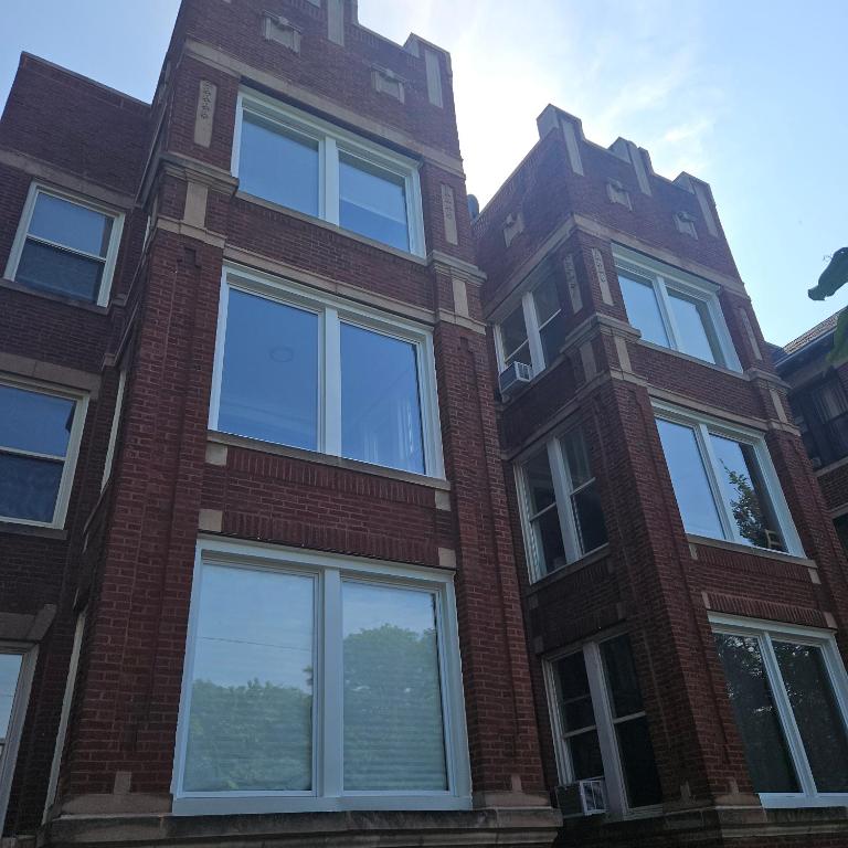 El edificio en el que está la casa de vacaciones