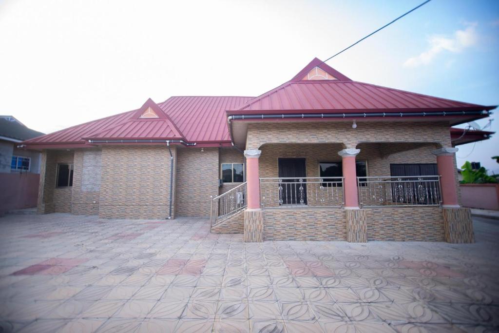 Bygningen som pensionatet ligger i