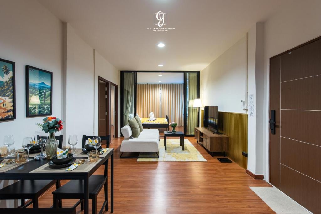Posezení v ubytování The City Yaowarat Hotel
