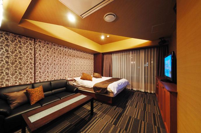 Postel nebo postele na pokoji v ubytování Hotel Water Gate Nagoya - Love Hotel for couple -