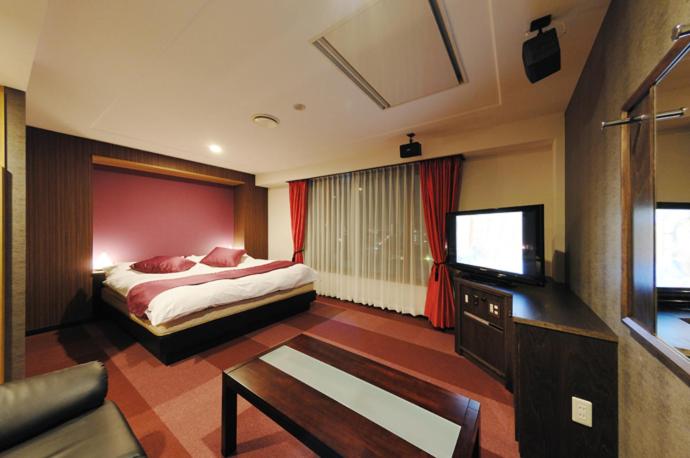 Postel nebo postele na pokoji v ubytování Hotel Water Gate Nagoya - Love Hotel for couple -