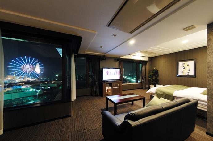 TV a/nebo společenská místnost v ubytování Hotel Water Gate Nagoya - Love Hotel for couple -
