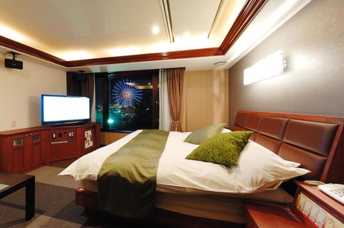 Postel nebo postele na pokoji v ubytování Hotel Water Gate Nagoya - Love Hotel for couple -