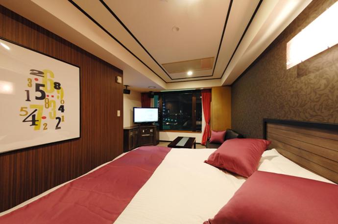 Postel nebo postele na pokoji v ubytování Hotel Water Gate Nagoya - Love Hotel for couple -