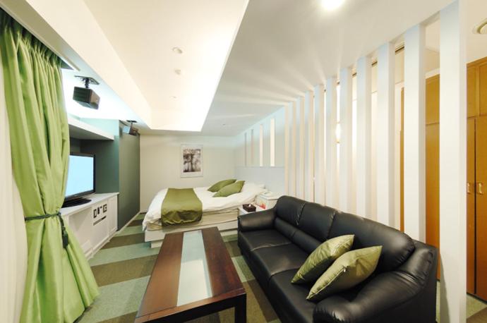 TV a/nebo společenská místnost v ubytování Hotel Water Gate Nagoya - Love Hotel for couple -