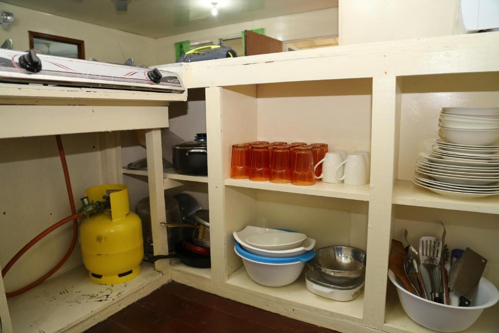 Kuchyň nebo kuchyňský kout v ubytování Samoa Home