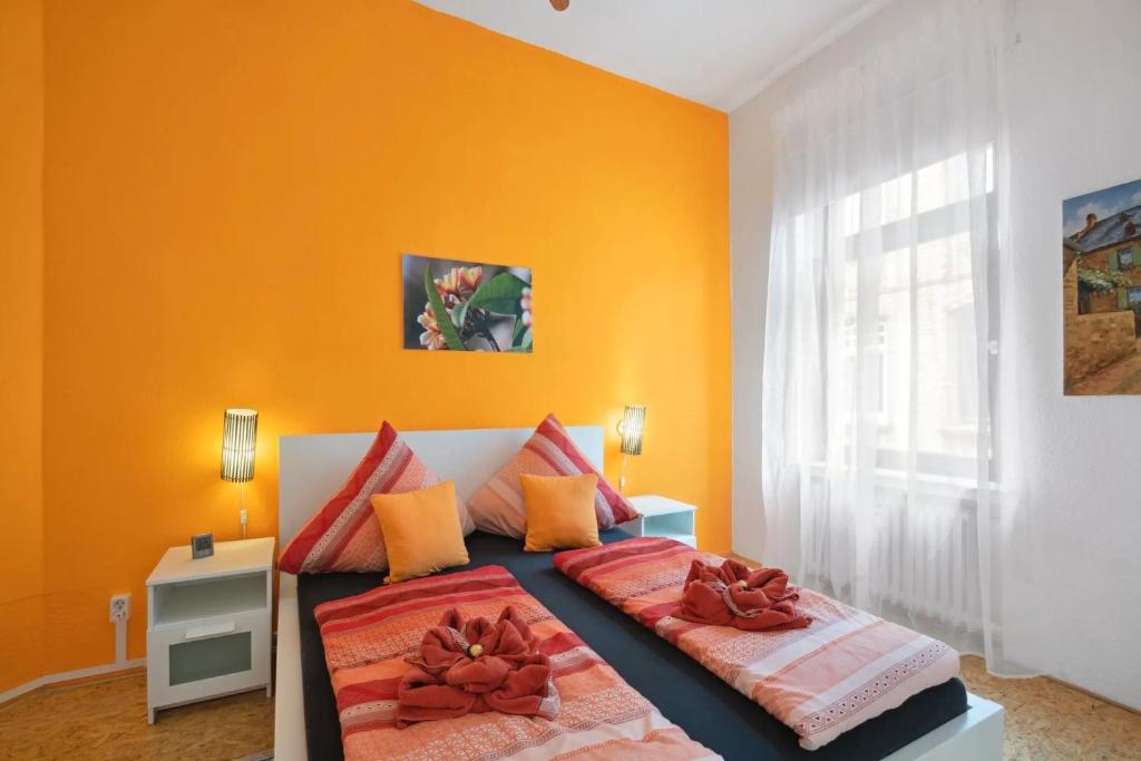 Giường trong phòng chung tại Im Herzen der Cochemer Altstadt