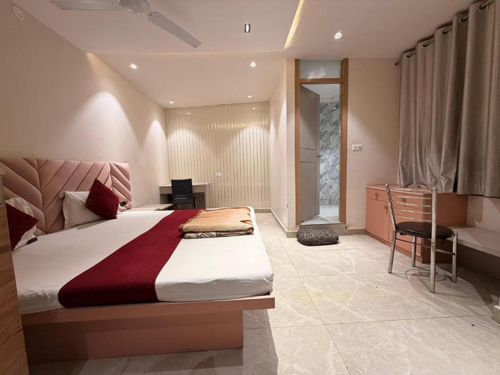 Ένα ή περισσότερα κρεβάτια σε δωμάτιο στο Hotel Park