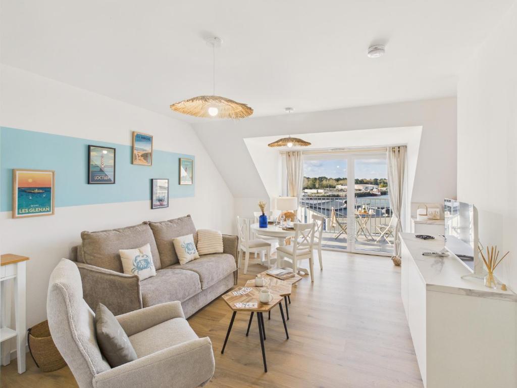 Χώρος καθιστικού στο Studio flambant neuf 2 personnes - vue port